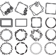 2023-03-10-7.png Laser Cut Vector Pack - 140 Decorative Fretwork Frames