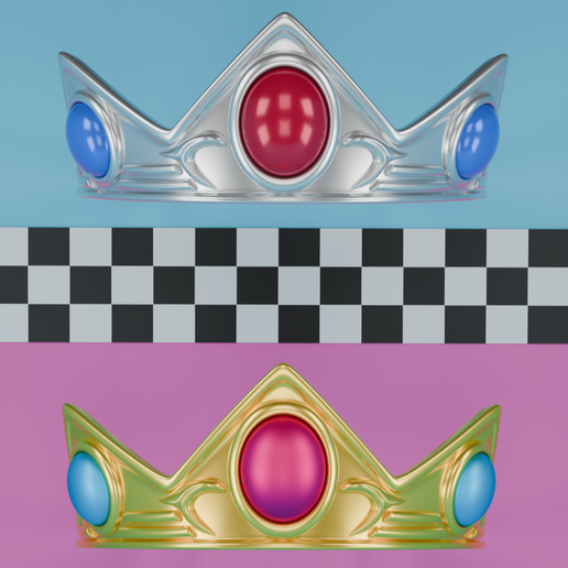 princess peach crown template