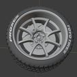e1.JPG VR c28 Style Wheel, brake and Tire for diecast and RC model  1/64 1/43 1/24 1/18 1/10....