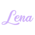 text.stl "Lena" Name Lightbox, Led lamp