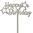 happy-birthday-stars.png Cake Topper Happy Birthday - hearts and stars