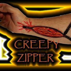 CREEPY ZIPPERxcf.jpg Free STL file CREEPY ZIPPER SET・3D printable object to download