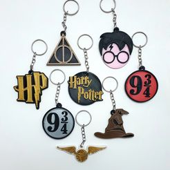 Set-HP-1.jpg Harry Potter keychain set for 1 or 2 colors