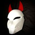 247811560_10226954972839376_2311314712402795048_n.jpg Aragami 2 Mask - Kitsune Mask - Halloween Cosplay