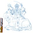 SQ-14.jpg Durga with Battle-Mount Dawon the Lion