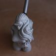 Cyber7.jpg STL file Cyberpunk Girl Pen Holder・3D printing design to download