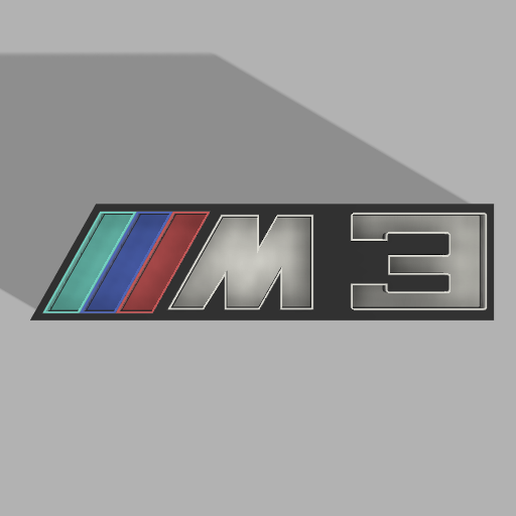 BMW M3 Led Sign 3D model