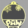 Boule-simple.png Paw patrol Christmas ball