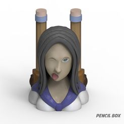 A.jpg Archivo STL Portalápices manga・Plan imprimible en 3D para descargar