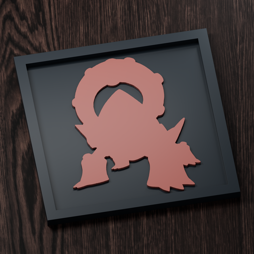Volcanion - Pokemon Silhouette Frame | Normal, Inverse & Scaled STL