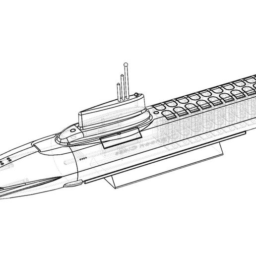 e.jpg Typhoon Class Submarine 3d Model