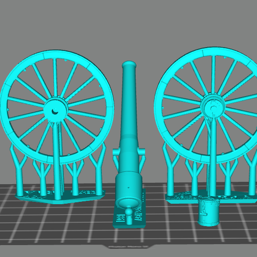 🦸 54MM ACW 10PDR PARROTT RIFLE MODEL 1861・ 3D File for 3D printing・Cults