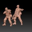 berets-simple-render.jpg ww2 british paratroopers firing in berets set 2