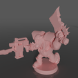 0106.png Ork soldiers with melee weapons and pistols set#1