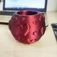 Love Heart Shape Planter, Valentine's Day Love Decor, Surprise and Gift for Couple, Love Gift, Ready to Print, 3D STL File Digital Download