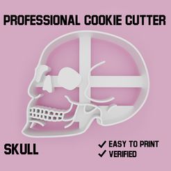 skull.jpg STL file Skull cookie cutter・3D printing template to download