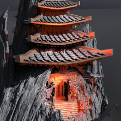 aztecs-addvanced.3611.png Fichier OBJ Bushido Warrior Temple Kitbash 3・Objet pour impression 3D à télécharger