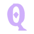 Q.stl Letters and Numbers ZELDA Letters and Numbers | Logo