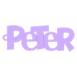 Peter 2.stl Nombre Llavero - Peter