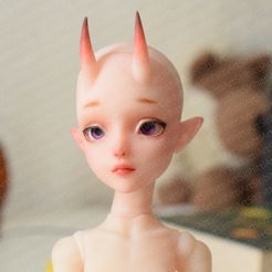 2.jpg Archivo 3D Cabeza de muñeca BJD Rinka・Diseño de impresión en 3D para descargar