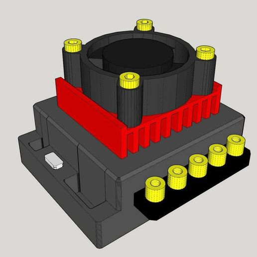 fake ESC Brushless 1/10 - 3D model önizlemesi
