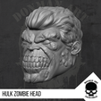 4.png Hulk Zombie head for 6 inch Action Figures