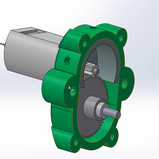 Download free STL file GearBox motor 180 • 3D printing design ・ Cults