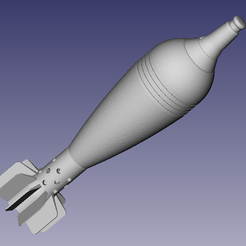 Obus-mortier-81mm-32-RF-36.png STL file Mortar projectile shell FA Mle 1936・3D printable model to download, fork