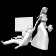 1.jpg Bride and groom cake Topper Game over