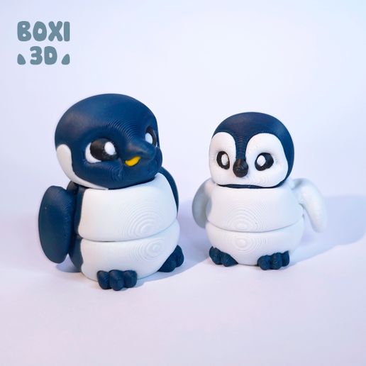 🐧 PENGUIN BABY FLEXI ARTICULATED CUTE- PRINT IN PLACE