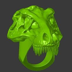 rexy2.jpg Descargar archivo STL gratis Rex Ring Remix • Objeto para impresión 3D, Geoffro