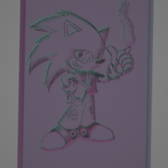 image_2022-08-12_003817356.png STL-Datei Sonic the hedgehog -stoned- 3D paint it yourself fliese . kostenlos・3D-druckbares Modell zum herunterladen, zignut