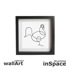 Frame-Picasso-Cock-22.jpg Wall art - Picasso - Cock 2