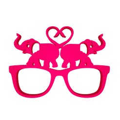 Olifantenbril-2.0-paint.png Archivo OBJ Gafas de elefante (¡¡diferentes versiones!!)・Plan de impresión en 3D para descargar, MTprintmodels