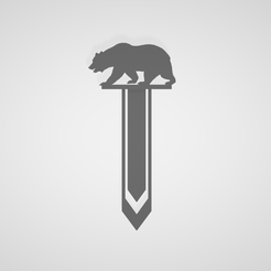 Captura1.png Fichier STL gratuit MARQUE-PAGE / BOOKMARK / BOOKMARK-PAGE / MARQUE-PAGE / BEAR / BEAR・Plan à télécharger et à imprimer en 3D