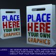 Preview1.jpg Paper shopping bag 3D mockup with diecut 3D model