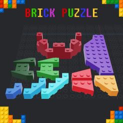 Brick-Puzzle-Special-Angles-001.jpg STL file Brick Puzzle - Block - Special - Angles・3D printing design to download