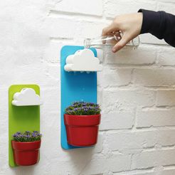 rainy-pot-cloud-raindrops-plants-jeong-seungbin-dailylifelab-7.jpg Archivo OBJ Rain pot・Objeto para impresora 3D para descargar
