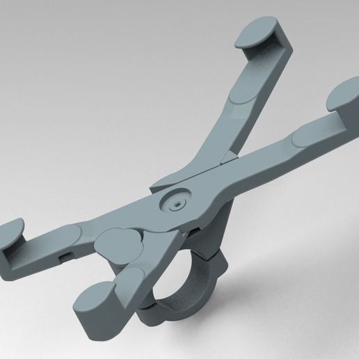 Mobile phone bycicle mount (Xiaomi Redmi Note 8) 163x81x12mm mobile size 3D model