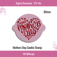 1.png Mothers Day 03 Cookie Stamp, icing, cookies and cakes, biscuits