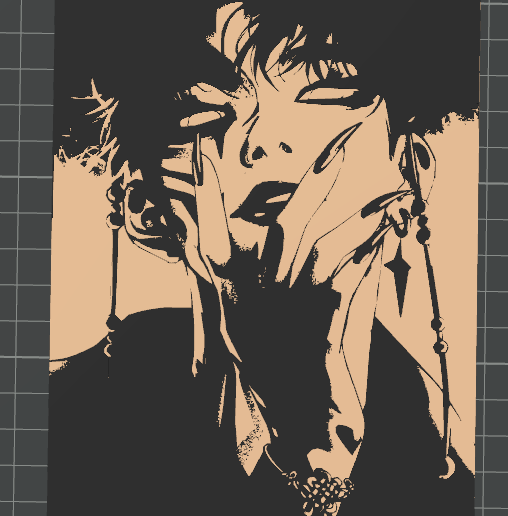 Captura-de-ecra-2025-11-05-010028.png Jinu - Saja Boys | K-Pop Demon Hunters 3D Lineart (.3mf) | Commercial License