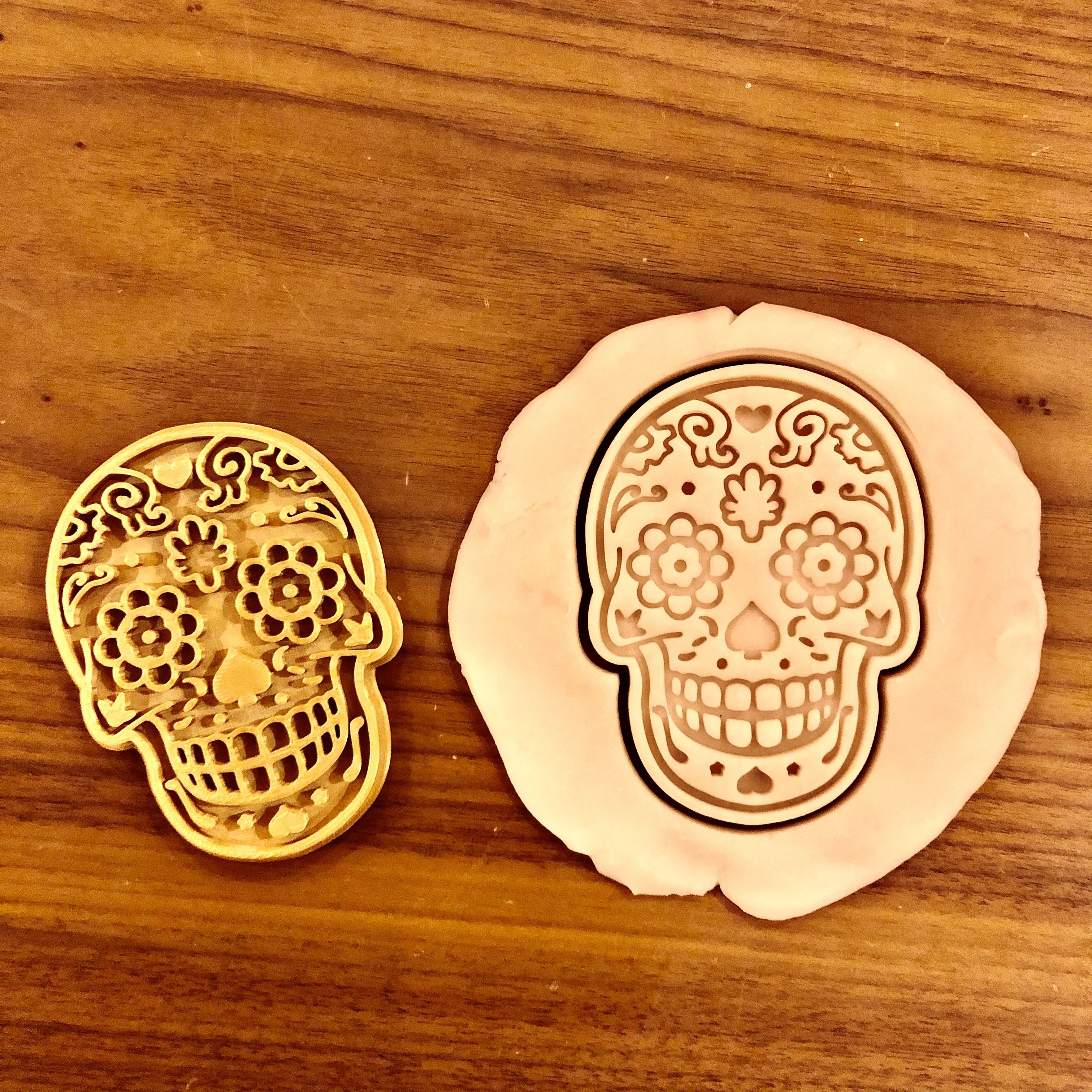 IMG_1863.jpg STL-Datei Mexican Sugar Skull Cookie Cutter herunterladen • Objekt zum 3D-Drucken, dwain