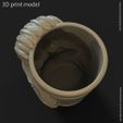 SB_vol1_lowpoly_k5.jpg lowpoly Skull bearded vol1 flower pot