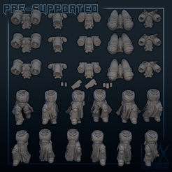 body_set.png GALACTIC WARRIORS - FOREGUARD VETERANS - Main Body Pack [PRE-SUPPORTED]
