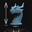 Models.jpg Dragon Head Phone Stand / Headset Holder / Bust