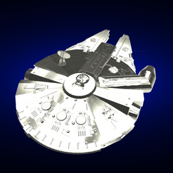StarWars-Millenium-Falcon-render-1.png STL file StarWars Millenium Falcon・3D print design to download, FUN3D