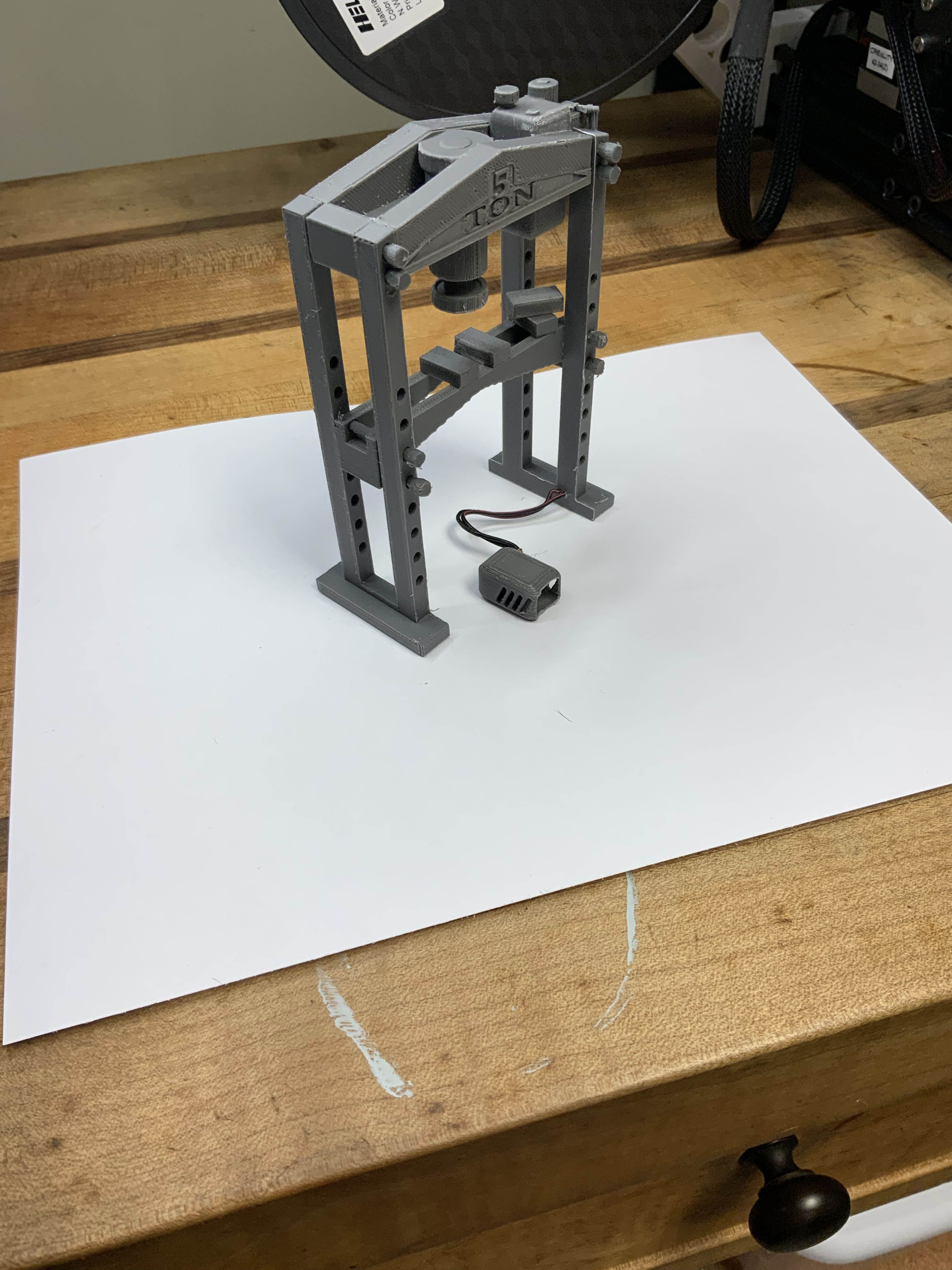 IMG_1107.jpg STL file 50 ton shop press scale RC・Template to download and 3D print, 88HDRC