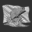 fish-us-flag-cnc-model-13.jpg American Bass Fishing cnc model