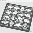 Floral-Bison-Bundle0007.jpg Floral Bison Bundle | 16 Decorative STL + SVG Designs
