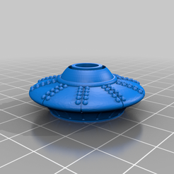 3e5df9c6-2ae9-4783-8153-ca79a2e64885.png Free 3D file Through-hole UFO v2.0 pencil topper・3D printer model to download